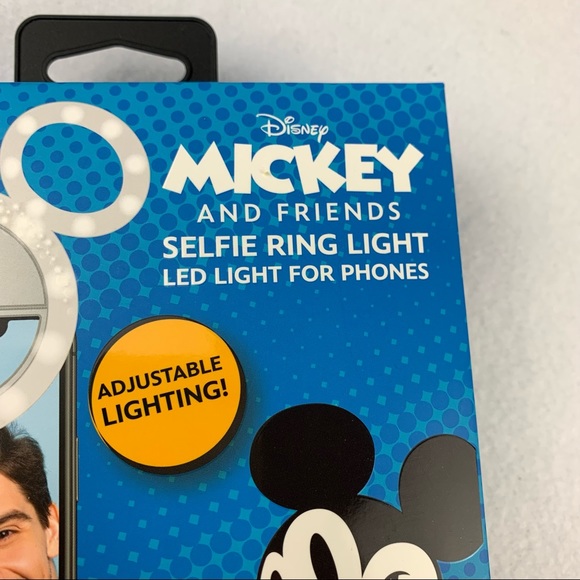 Mickey Mouse Ears Selfie Ring Light LED For Phones Disney Adjustable New - Picture 8 of 9